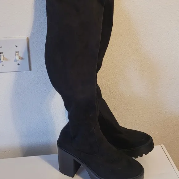 Black diba Thigh High Women's Boots Sz 9.5
