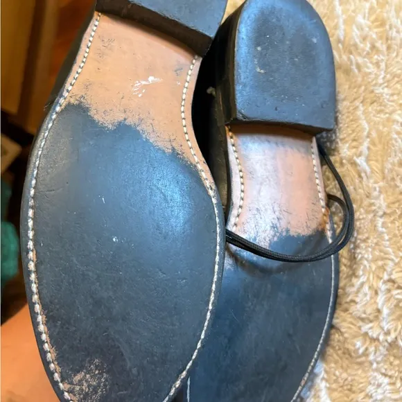 Black Leather Texas American made  Men's Boots size 6.5
