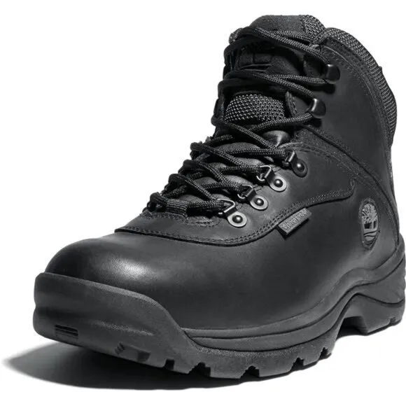 Black Men's White Ledge Mid Waterproof Leather‎ Winter Hiking Outdoor Boots