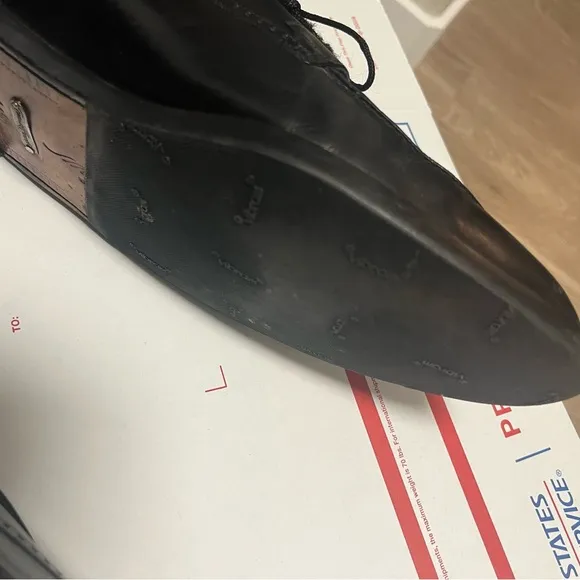 Black Mezlan Genuine Crocodile Dress Shoes - Sz 11.5