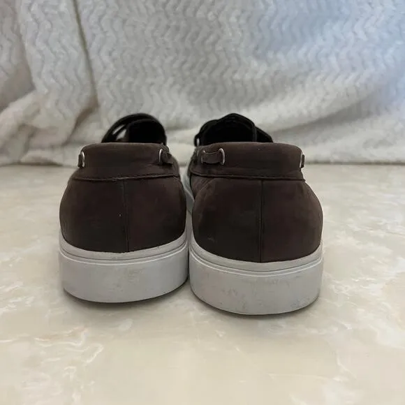 Blackstone Taupe Brown Grey Suede Slip On Loafer Casual Shoes Mens 44