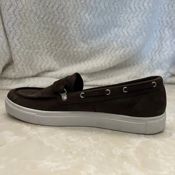 Blackstone Taupe Brown Grey Suede Slip On Loafer Casual Shoes Mens 44