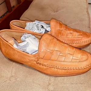 Blair Personal Choice Leather Woven Loafer.