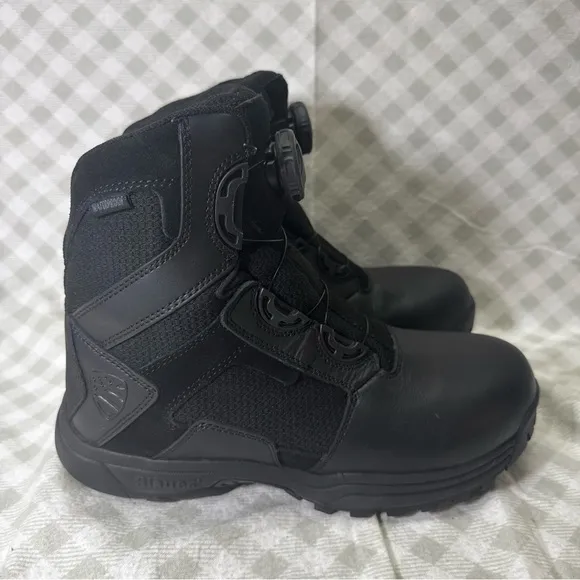 BLAUER Tactical Waterproof Boa Boots 6&quot; Clash WP Black Men's 7.5 Style FW016WP