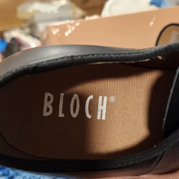 Bloch Black Jazztime Mens Suede Sole Size 7 Leather Never Worndance Shoes
