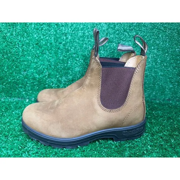 BLUNDSTONE Saddle Brown Leather Chelsea All Terrain Boots Women's US 7 AUS 4