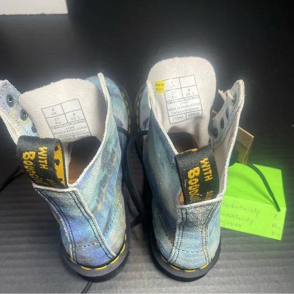 BNIB Dr Martens Pascal 1460 Blue Summer Tie Dye UK 4 US 6 Boot