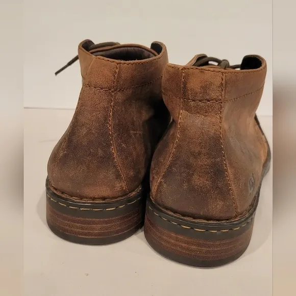 Born Harrison Chukka Brown Distressed Leather Boots Mens Shoe Size 11