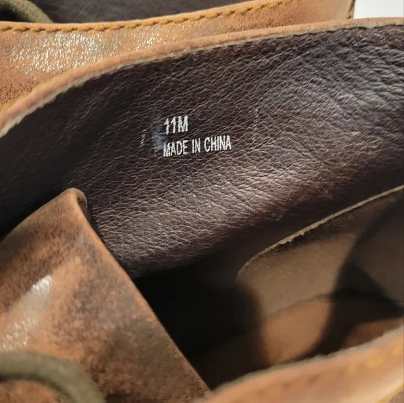 Born Harrison Chukka Brown Distressed Leather Boots Mens Shoe Size 11