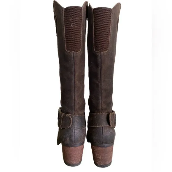 Born Loreza Brown Rustic Leather Boots