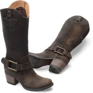 Born Loreza Brown Rustic Leather Boots