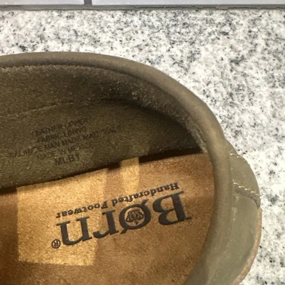 Born Nuala Army Green Suede Leather Ankle Boots Shoes Womens Men's‎ New 10/42