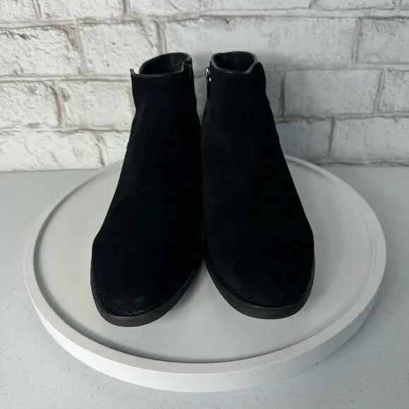 Bos &amp; Co Booties Black Rural Leather Suede Waterproof Animal Leopard 40 9.5