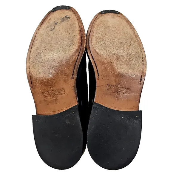 Bostonian Classics~ Men's Size 9.5W~ Black Leather Oxford Shoes.