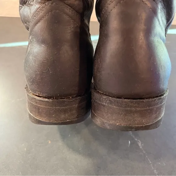 Boulet mens sz 10 brown leather cowboy boots