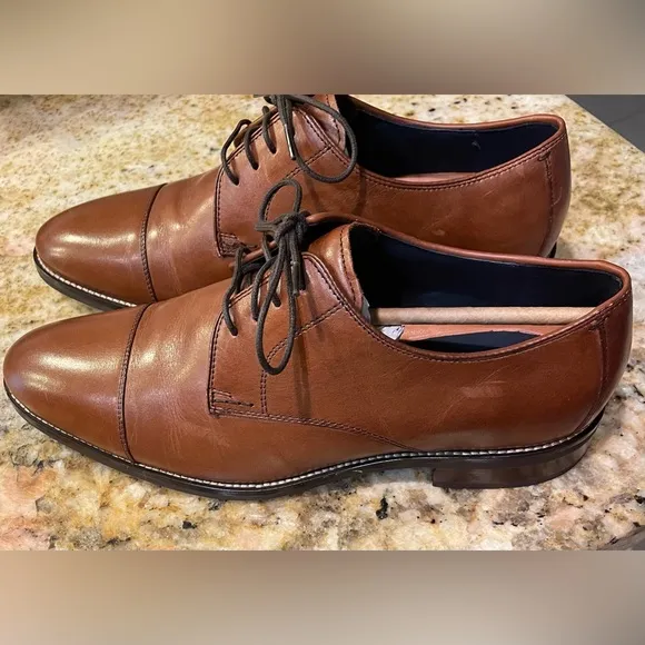 Brand New Mens Leather Cole Haan Lenox Hill Cap Toe Oxford Dress Shoes 8.5
