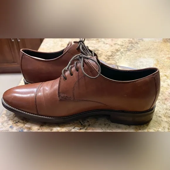 Brand New Mens Leather Cole Haan Lenox Hill Cap Toe Oxford Dress Shoes 8.5