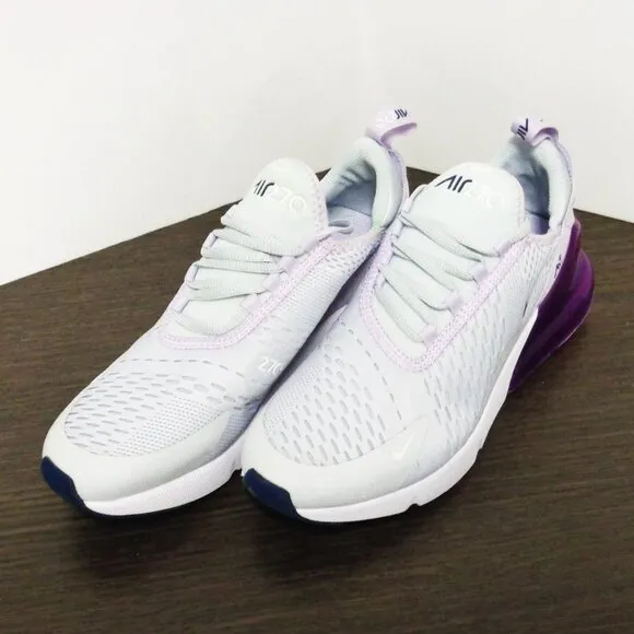 Brand New Nike Air Max 270 Platinum Violet Frost Sneakers. Sz:7Y 943345-023 F53