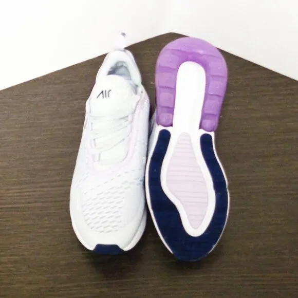 Brand New Nike Air Max 270 Platinum Violet Frost Sneakers. Sz:7Y 943345-023 F53