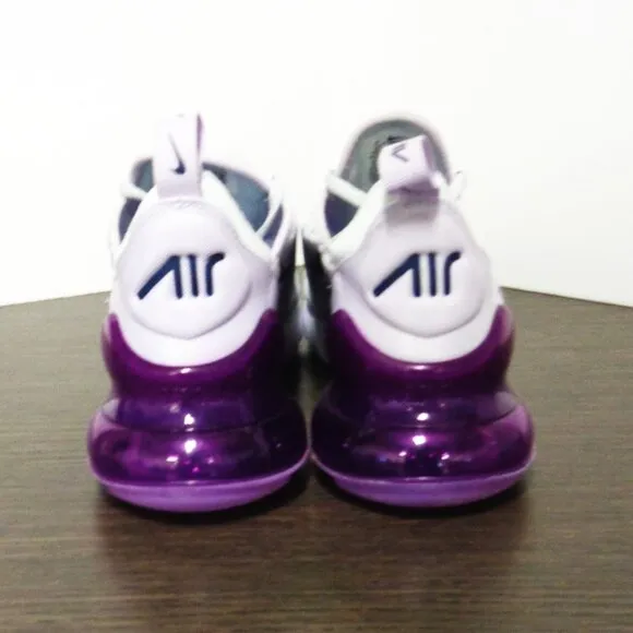 Brand New Nike Air Max 270 Platinum Violet Frost Sneakers. Sz:7Y 943345-023 F53