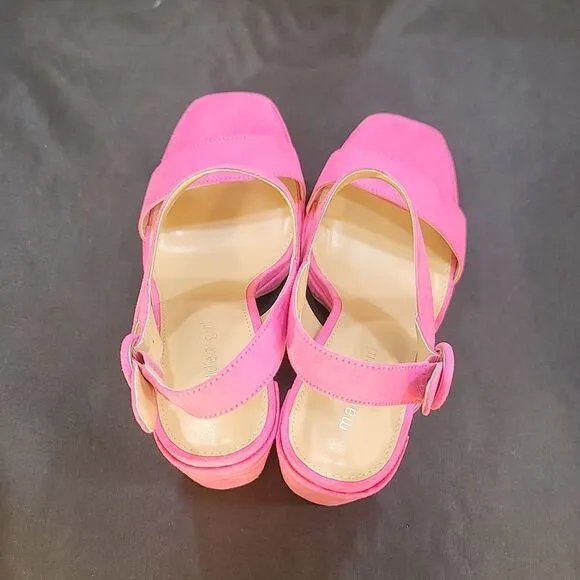 BRAND NEW MADDEN GIRL MINE BLOCK HEEL OPEN-TOE PLATFORM SANDAL