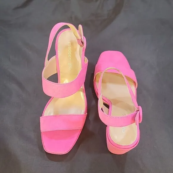 BRAND NEW MADDEN GIRL MINE BLOCK HEEL OPEN-TOE PLATFORM SANDAL
