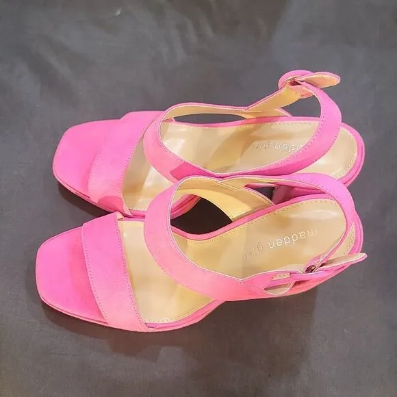 BRAND NEW MADDEN GIRL MINE BLOCK HEEL OPEN-TOE PLATFORM SANDAL