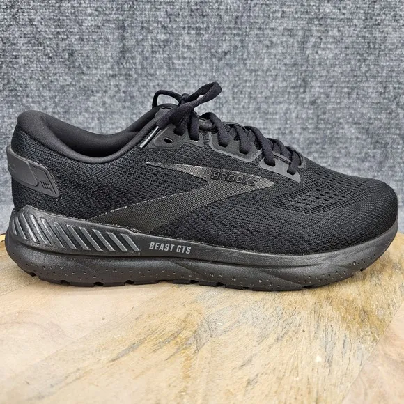 Brooks Beast GTS 24 Men's Size 9.5 2E Black Athletic Running Shoes 1104252E020