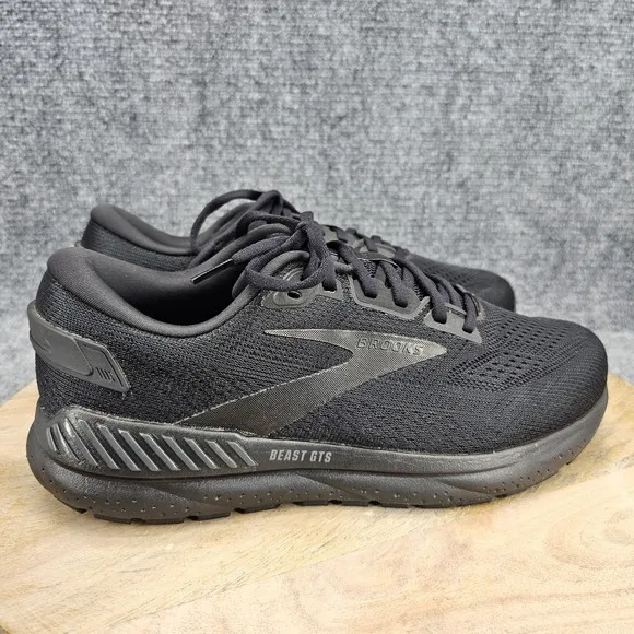 Brooks Beast GTS 24 Men's Size 9.5 2E Black Athletic Running Shoes 1104252E020