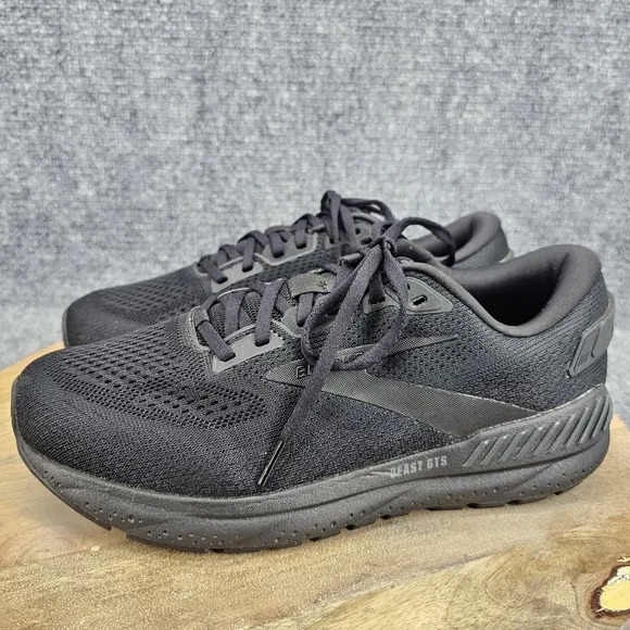 Brooks Beast GTS 24 Men's Size 9.5 2E Black Athletic Running Shoes 1104252E020