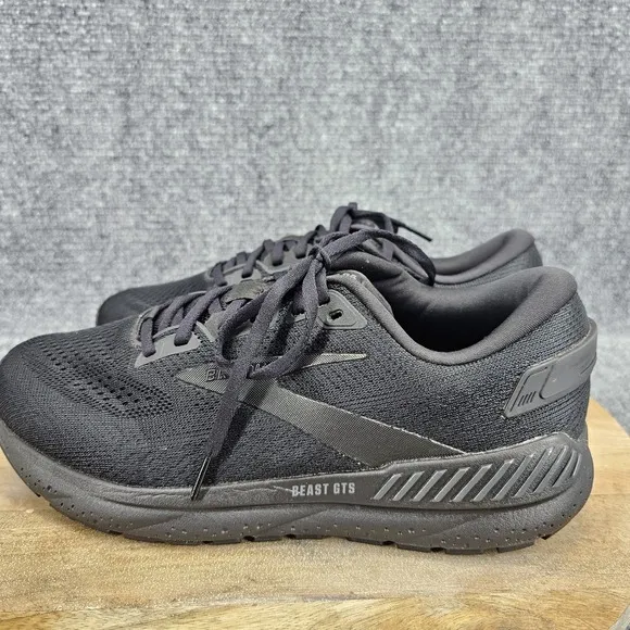 Brooks Beast GTS 24 Men's Size 9.5 2E Black Athletic Running Shoes 1104252E020