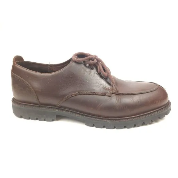 Brooks Brothers Antique Brown Leather Oxford Split Toe Dress Shoes Mens 11 M