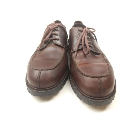 Brooks Brothers Antique Brown Leather Oxford Split Toe Dress Shoes Mens 11 M