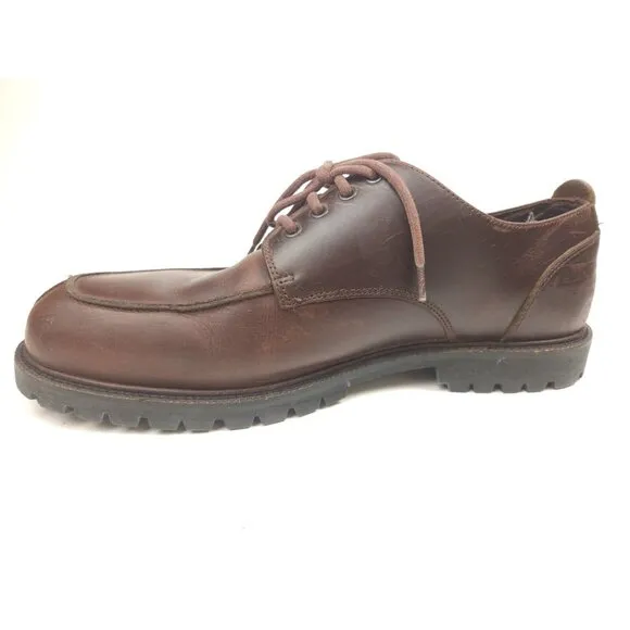 Brooks Brothers Antique Brown Leather Oxford Split Toe Dress Shoes Mens 11 M