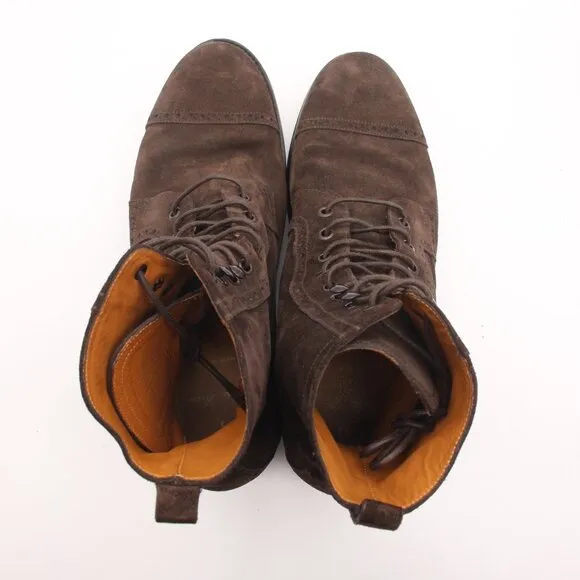 Brooks Brothers Suede Boots Men's Size 9.5 D US Chukka Boots Shoes Made in Italy