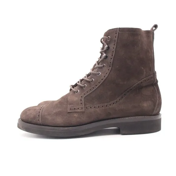 Brooks Brothers Suede Boots Men's Size 9.5 D US Chukka Boots Shoes Made in Italy