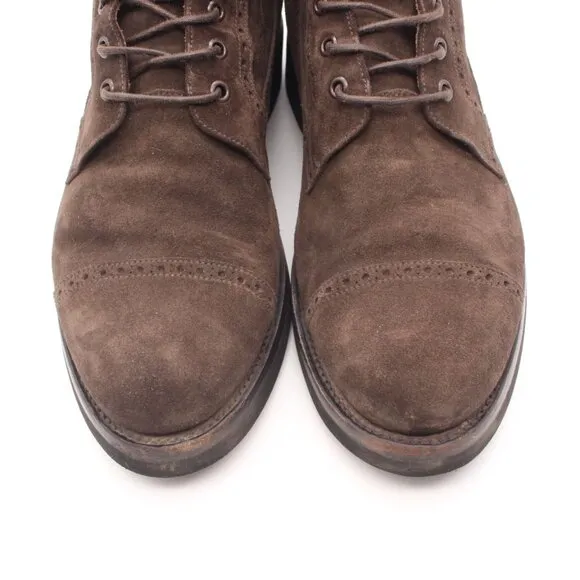 Brooks Brothers Suede Boots Men's Size 9.5 D US Chukka Boots Shoes Made in Italy