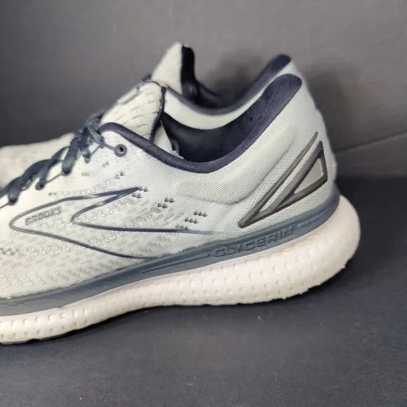 Brooks Glycerin 19 Women's Athletic Sneaker Cool Gray White Running Shoe Size 11