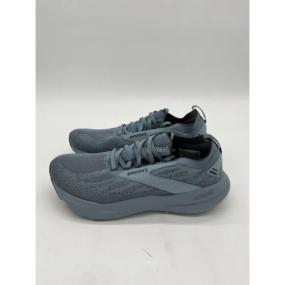 Brooks Glycerin 21 Stealthfit Shoes Women's 10 B Blue Running Athletic Sneakers