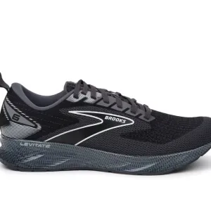 Brooks Men's Ebony Black Levitate 6 Mesh Athletic Running Shoes Size 9.5
