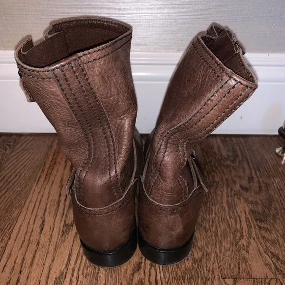 Brown Buckled Prada Boots