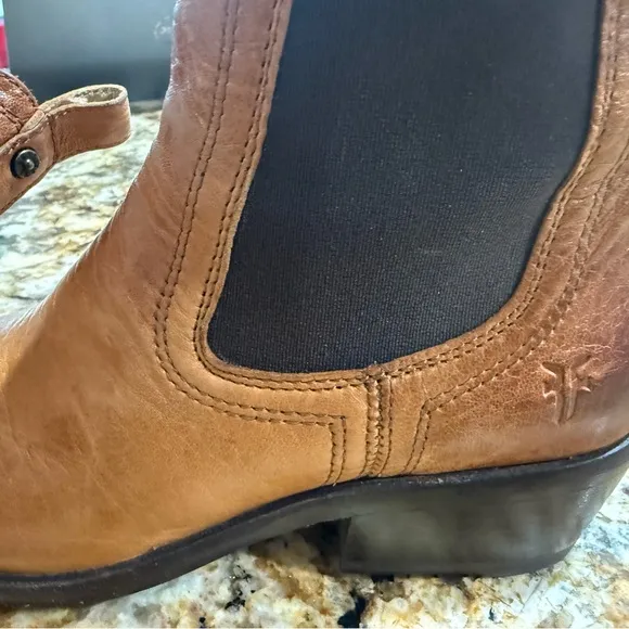 Brown Leather Chelsea Boots