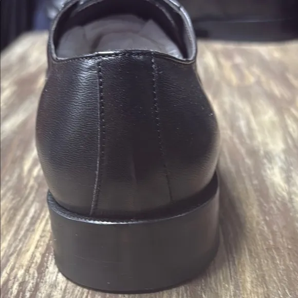 Bruno Magli Black Leather Oxford Shoes