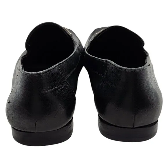 Bruno Magli Teodoro Bit Strap Black Nappa Leather Loafers 13 Slip On Dress Shoes