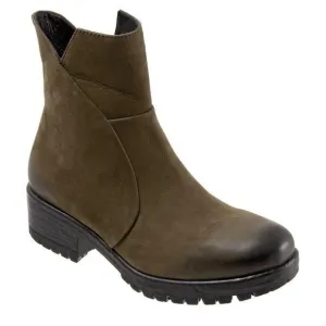 BUENO Women's Forge Army Green Leather Boots Sz 7.5 (EU 38)  NEW