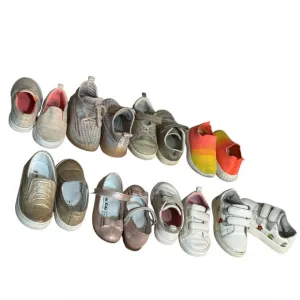 Bundle of 8 pairs of shoes for toddlers kids. Mixed styles, designers and sizes