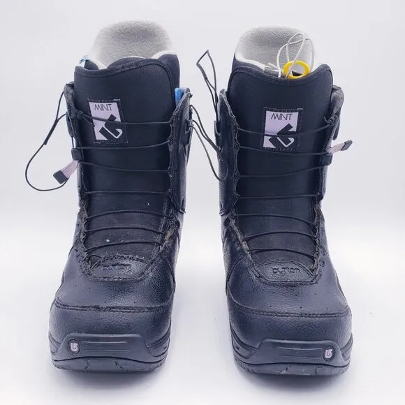 Burton Mint Snowboard Boot Black Womens Size 7