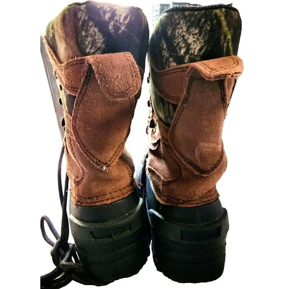 Bushmaster Thinsulate Ultra Camo Boots Hunting Mens Size 6 Leather Upper