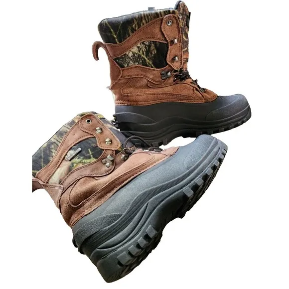Bushmaster Thinsulate Ultra Camo Boots Hunting Mens Size 6 Leather Upper