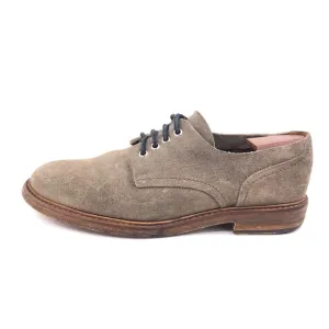 Buttero Gray Suede Leather Derby Dress Shoes EUR 42.5